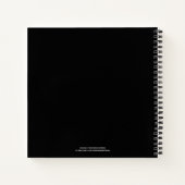 ノートを輝かせパーソナライズされたる時やる気を起こさせる間 ノートブック (裏面)