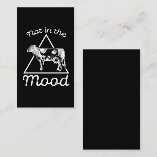 ノートインザムードウッおもしろいド農業ユーモア農家 名刺 (正面/裏面)