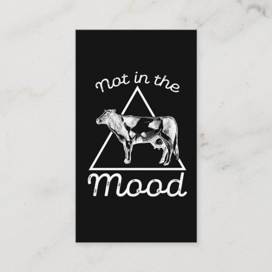 ノートインザムードウッおもしろいド農業ユーモア農家 名刺 (正面)