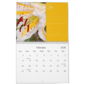 ノートウォールカレンダー付きの美しい蘭 カレンダー (2月 2026)