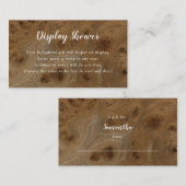 ノートウッドディスプレイ赤ちゃんシャワー挿入カード+ラベル 名刺 (正面/裏面)