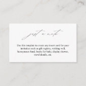 ノートエレガントエンクロージャカードのみ エンクロージャーカード (正面)