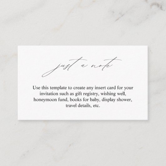 ノートエレガントエンクロージャカードのみ エンクロージャーカード (正面)