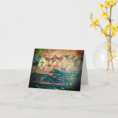 ノートカお洒落ード、あいさつ文、招待状 カード (黄色い花)