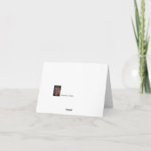 ノートカお洒落ード、あいさつ文、招待状 カード (裏面)