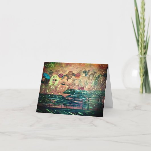 ノートカお洒落ード、あいさつ文、招待状 カード (正面)