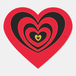 ノートカスタムパソコンのスケートボード用ハートシール ハートシール