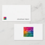 ノートカパーソナライズされたードここに文字ロゴを追加シンプルする ノートカード (正面/裏面)