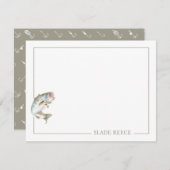 ノートカパーソナライズされたードセット、フィッシュ固定 シーズンカード (正面/裏面)