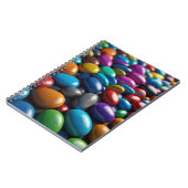 ノートカラフルとペブル鮮やかデザイン ノートブック (左側)