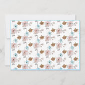 ノートカーエレガントドフラットモダン青 サンキューカード (裏面)