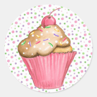 ノートカードとステッカー ラウンドシール