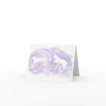 ノートカードと馬のデザイン