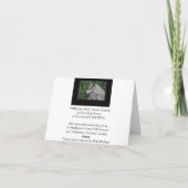 ノートカードに描かれた荒野オオカミの詩 シーズンカード (裏面)