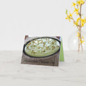 ノートカードのピスタチオレシピ カード (黄色い花)