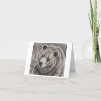 ノートカードのベア空白のデザイン カード