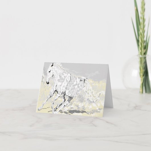 ノートカードの白いステリオン カード (正面)