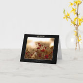 ノートカードを喜ぶ カード (黄色い花)