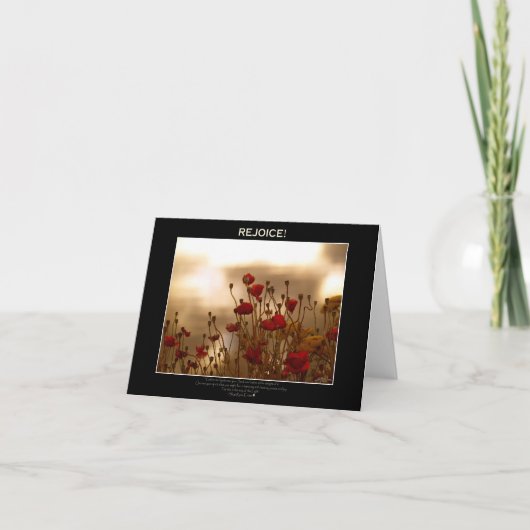 ノートカードを喜ぶ カード (正面)