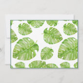 ノートカードエレガントフラットボモダンタニカル サンキューカード (裏面)