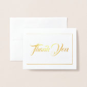ノートカードサンキュースモールサイズ 箔カード (封筒付き正面)