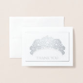 ノートカードサンキュースモールサイズ 箔カード (封筒付き正面)