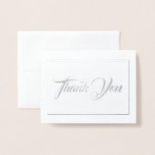 ノートカードサンキュースモールサイズ 箔カード (封筒付き正面)