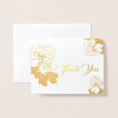 ノートカードサンキュースモールサイズ 箔カード (封筒付き正面)