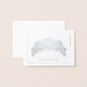 ノートカードサンキューミニサイズ 箔カード (封筒付き正面)