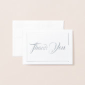 ノートカードサンキューミニサイズ 箔カード (封筒付き正面)