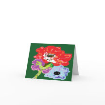 ノートカードワイルドフラワーメドウ