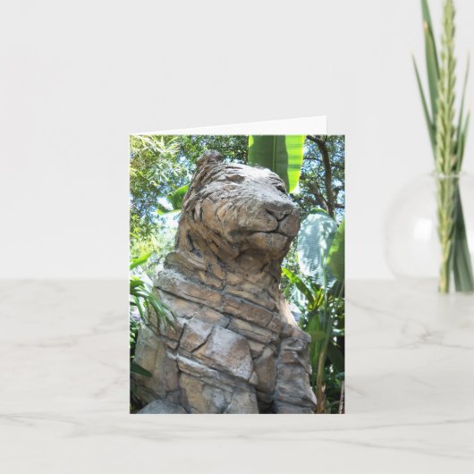 ノートカード空白ののStone Tiger ノートカード (正面)