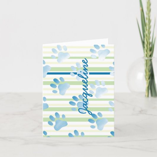 ノートカード空白の内のパーソナライズされたポープリント ノートカード (正面)