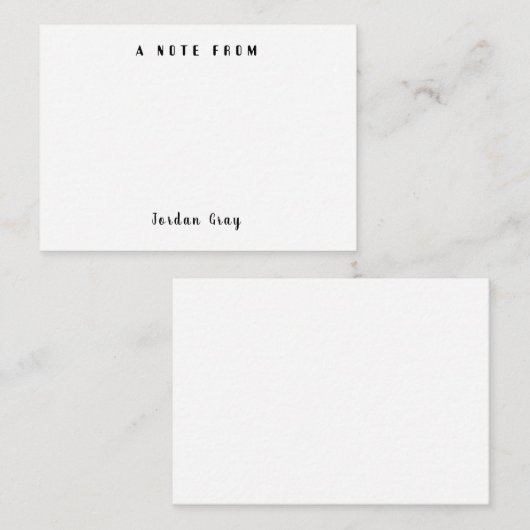 ノートカード (正面/裏面)