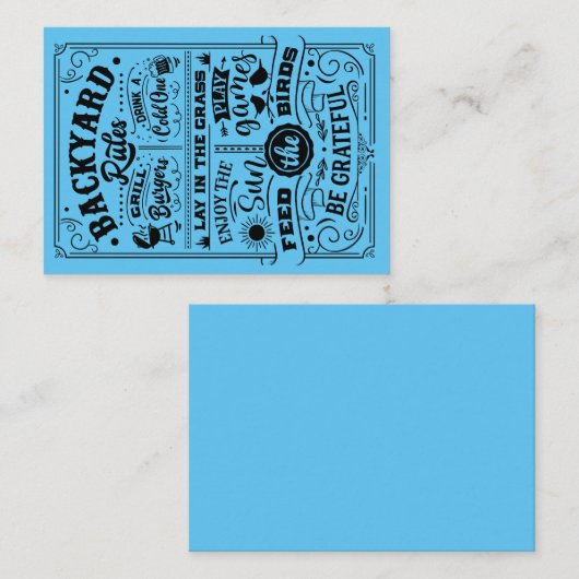 ノートカード (正面/裏面)