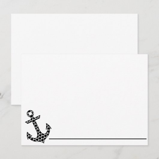 ノートカード – いかり (正面/裏面)