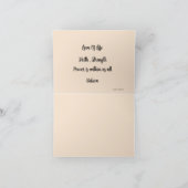 ノートカード：勇気付けられるの感想 ノートカード (内部)