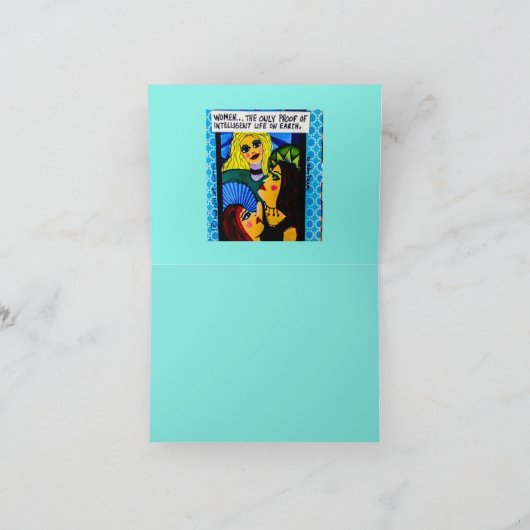 ノートカード – 女性は車のようなものだ。あなたは彼女を交換することができる (内部)