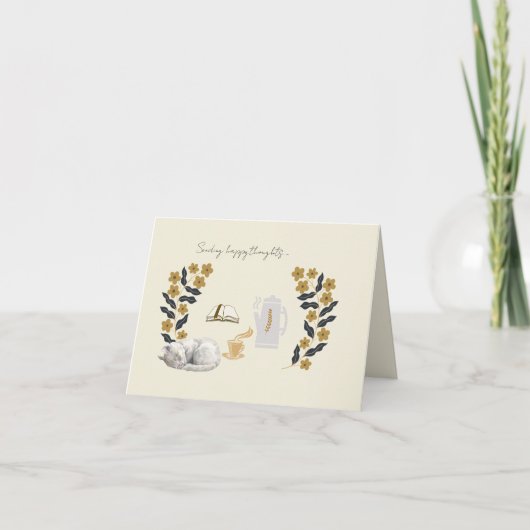 ノートカード – 幸せな思いを送る (正面)