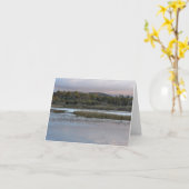 ノートカード：秋の霜の中のキンノルディロック カード (黄色い花)