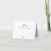 ノートカード：蝶のくもの巣 ノートカード (裏面)