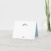 ノートカード： 遊 Dolphin at  ノートカード (裏面)