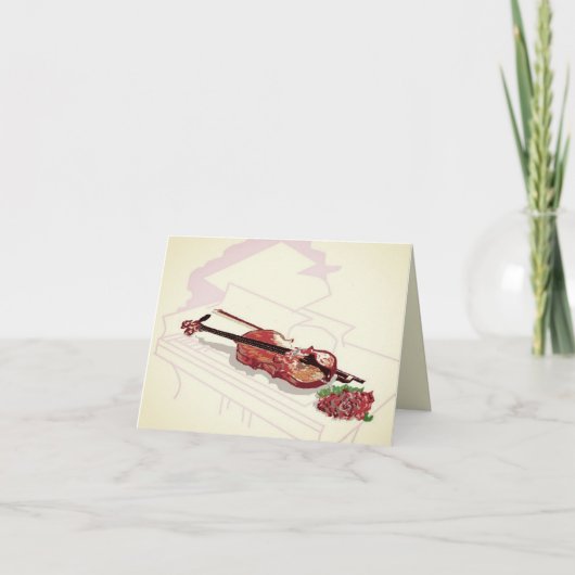 ノートカード：音楽の愛 カード (正面)