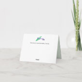 ノートカード： Goldendoodle ノートカード (裏面)