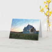 ノートカード： Lake Harriet, "Bandshell at Dusk"_カード カード (黄色い花)