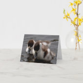 ノートカード: Shelduck Chicks 4 カード (黄色い花)