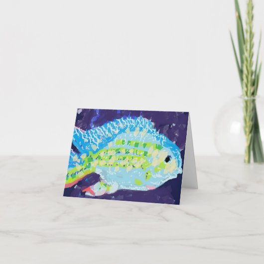 ノートカード： Tropicle Fish ノートカード (正面)