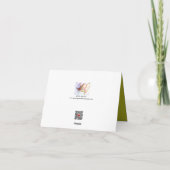 ノートカー遠くにドを飛ばす サンキューカード (裏面)