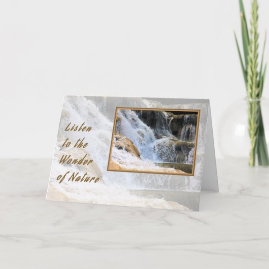 ノートカ疑問に思ード自然秋 カード (正面)