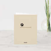 ノートカ空白のードドッグことわざこんにちは カード (裏面)